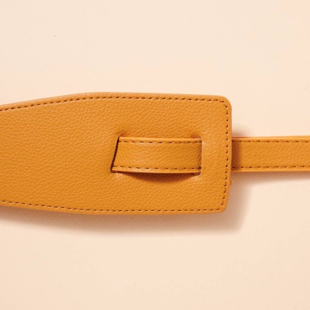 Tie Faux Leather Belt - Picture 9 of 13